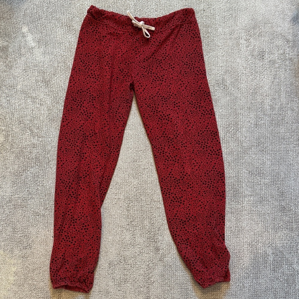 Sundry Red and Black Star Joggers